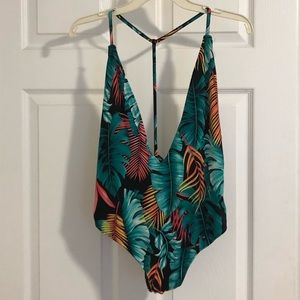 Tropical Print bathing suit